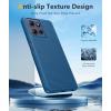 FNTCASE for Moto G-Power 2026 Case: Motorola Moto G Power 2025 Case Military Grade Drop Protection, 14ft Drop Tested, Screen Protector Included, Anti-Slip Textured, TPU Shockproof Phone Cover (Black)(Blue)