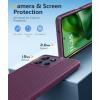 FNTCASE for Moto G-Power 2026 Case: Motorola Moto G Power 2025 Case Military Grade Drop Protection, 14ft Drop Tested, Screen Protector Included, Anti-Slip Textured, TPU Shockproof Phone Cover (Black)(Burgundy)