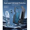 FNTCASE for Moto-G 2026/2025 Case: for Motorola Moto G Play 2026 5G Military Grade Cell Phone Cover with Kickstand & Belt Clip Holster Matte Textured Rugged Shockproof Protector Blue(Blue)