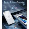 FNTCASE for iPhone SE 3rd(2022) Case: iPhone SE 2nd(2020) Case Clear Magnetic Phone Cases Compatible with Magsafe Slim Anti Yellowing Rugged Protective Transparent Cell Phone Cover (A-Clear)