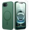 FNTCASE for iPhone 17 Pro Max Case Silver: [Compatible with Magsafe] [Magnetic Phone Cover with Screen Protector] Military Grade Shockproof Protective Dual-Tone Design‌ for 17 ProMax, 6.9 inch(Green)