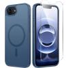 FNTCASE for iPhone 17 Pro Max Case Silver: [Compatible with Magsafe] [Magnetic Phone Cover with Screen Protector] Military Grade Shockproof Protective Dual-Tone Design‌ for 17 ProMax, 6.9 inch(Blue)