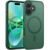 FNTCASE for iPhone 17 Pro Max Case Silver: [Compatible with Magsafe] [Magnetic Phone Cover with Screen Protector] Military Grade Shockproof Protective Dual-Tone Design‌ for 17 ProMax, 6.9 inch(Green)