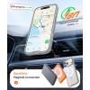 FNTCASE for iPhone 17 Pro Max Case Silver: [Compatible with Magsafe] [Magnetic Phone Cover with Screen Protector] Military Grade Shockproof Protective Dual-Tone Design‌ for 17 ProMax, 6.9 inch(Silver)