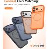 FNTCASE for iPhone 17 Pro Max Case Silver: [Compatible with Magsafe] [Magnetic Phone Cover with Screen Protector] Military Grade Shockproof Protective Dual-Tone Design‌ for 17 ProMax, 6.9 inch(Brown)