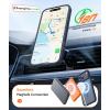 FNTCASE for iPhone 17 Pro Max Case Silver: [Compatible with Magsafe] [Magnetic Phone Cover with Screen Protector] Military Grade Shockproof Protective Dual-Tone Design‌ for 17 ProMax, 6.9 inch(Deep Blue)