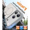 FNTCASE for iPhone 17 Pro Max Case Silver: [Compatible with Magsafe] [Magnetic Phone Cover with Screen Protector] Military Grade Shockproof Protective Dual-Tone Design‌ for 17 ProMax, 6.9 inch(Silver)