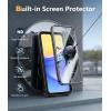 FNTCASE for Samsung Galaxy A15-5G Case: Military Grade Drop Proof Protection Phone Cover with Kickstand | Heavy Duty Rugged Full Body Protective Shockproof Matte Textured TPU Cases – 6.5 Inch (Black)(Black)