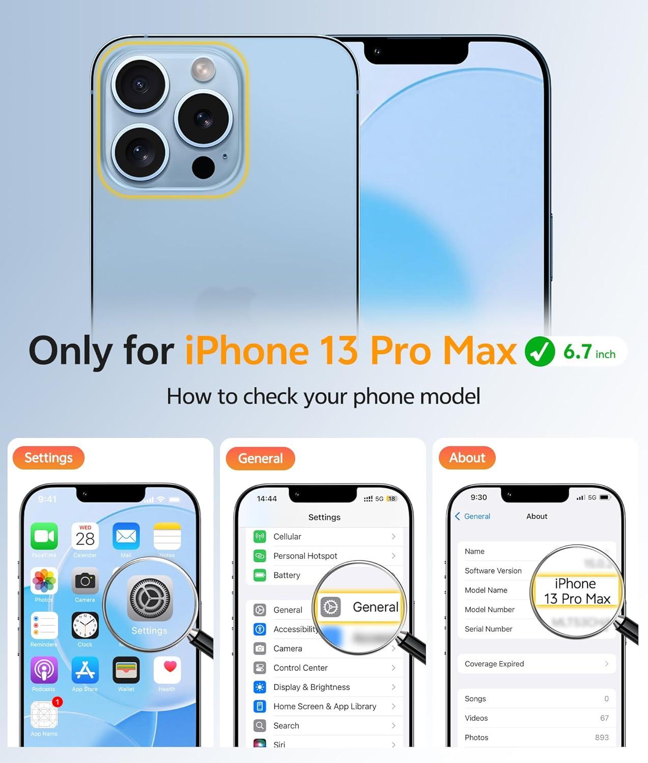 imageFNTCASE for iPhone 15 Pro Case Compatible with Magsafe Translucent Matte Magnetic Phone Cover Military Grade Drop Protection Shockproof Protective Cases BlackLight Blue