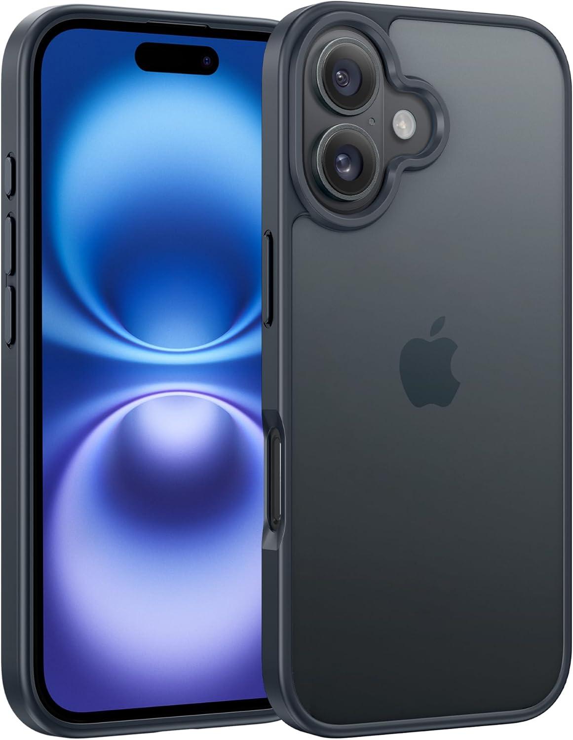 imageFNTCASE for iPhone 15 Pro Case Compatible with Magsafe Translucent Matte Magnetic Phone Cover Military Grade Drop Protection Shockproof Protective Cases BlackBlack Matte