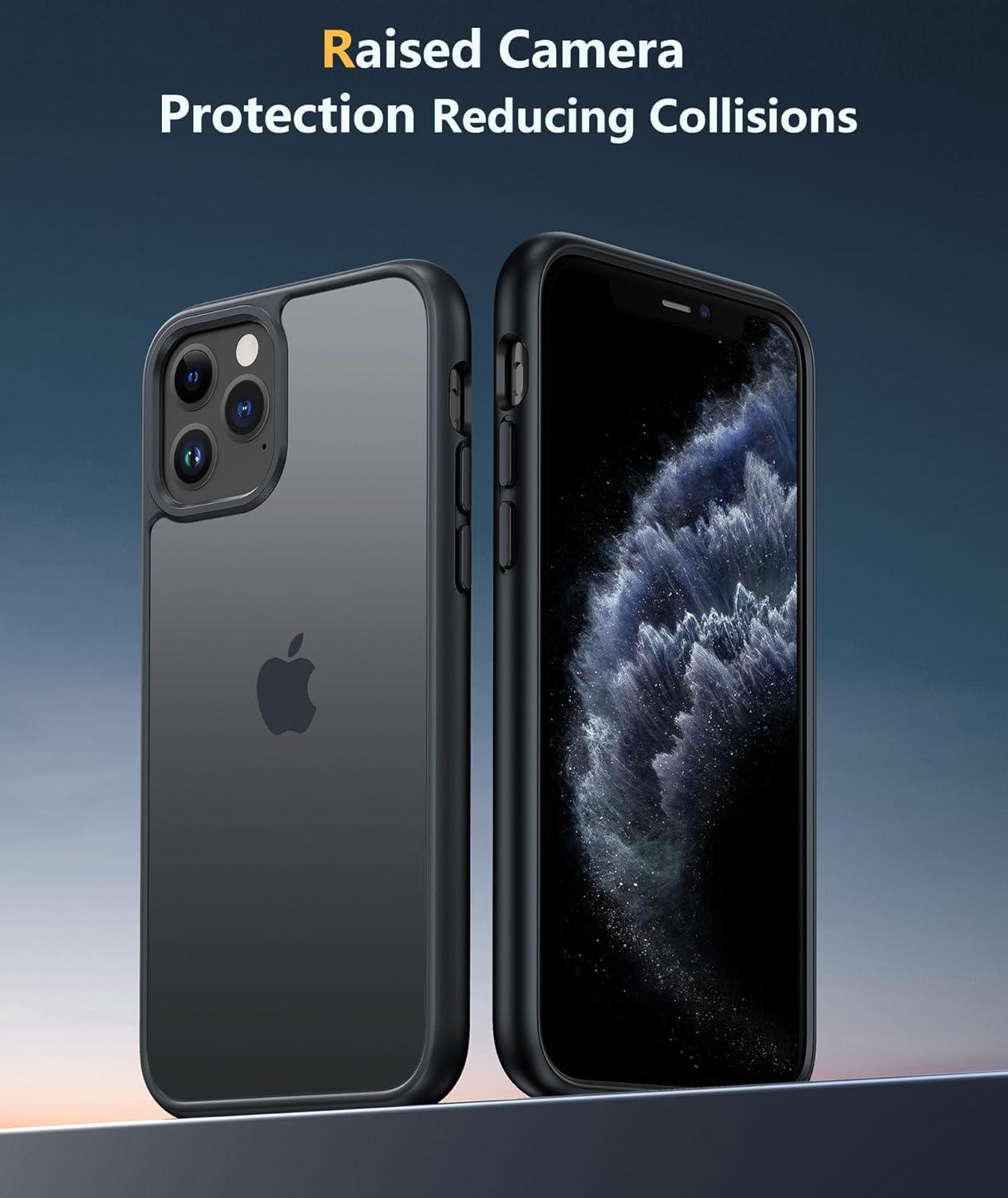 imageFNTCASE for iPhone 15 Pro Case Compatible with Magsafe Translucent Matte Magnetic Phone Cover Military Grade Drop Protection Shockproof Protective Cases BlackBlack Matte