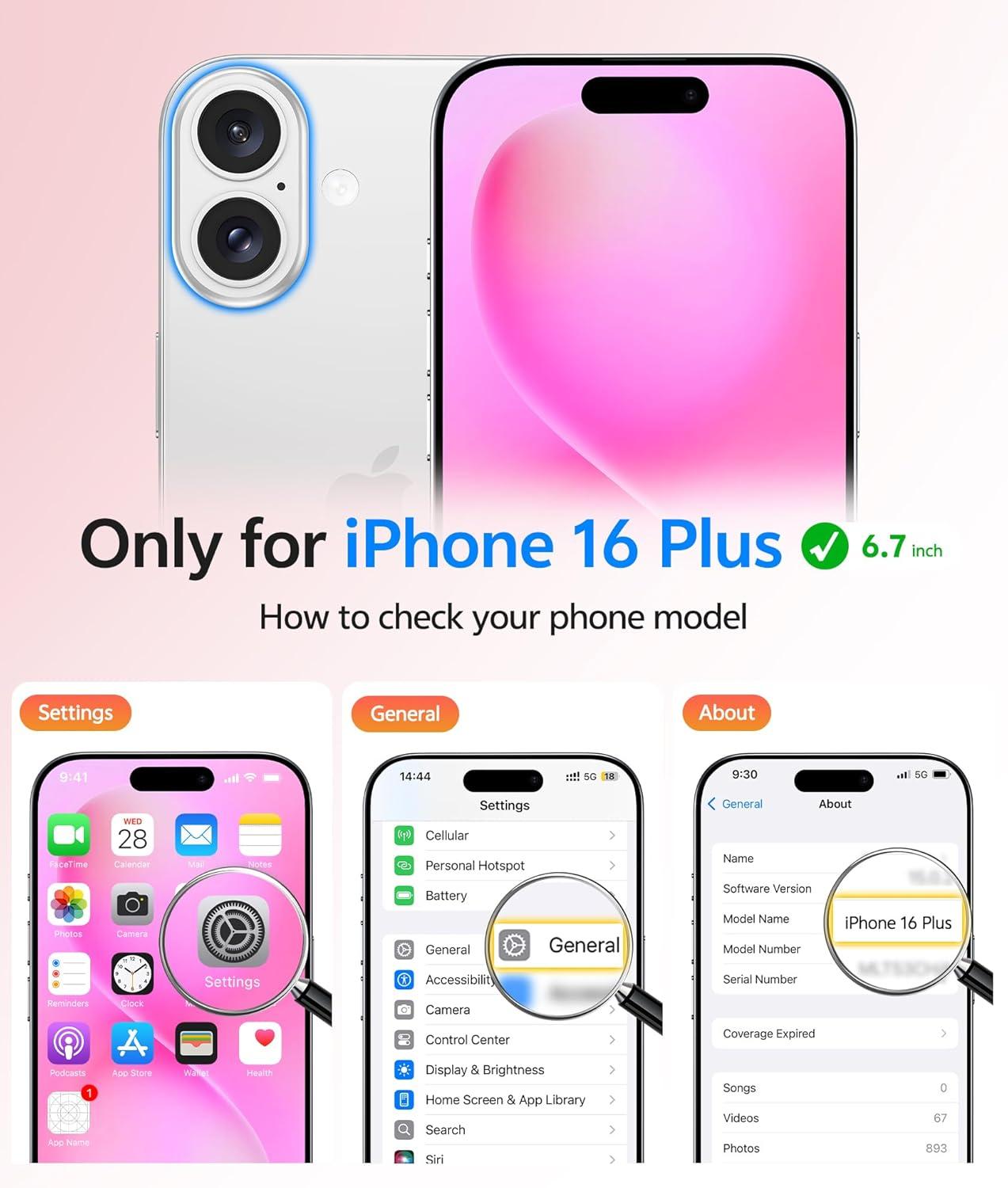 imageFNTCASE for iPhone 15 Pro Case Compatible with Magsafe Translucent Matte Magnetic Phone Cover Military Grade Drop Protection Shockproof Protective Cases BlackHot Pink