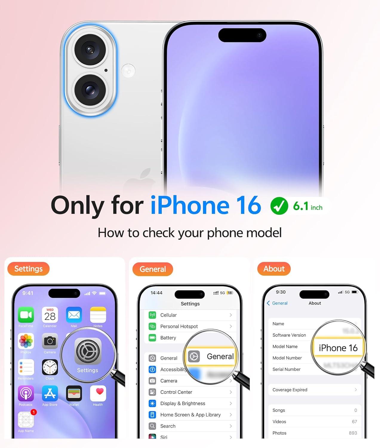 imageFNTCASE for iPhone 15 Pro Case Compatible with Magsafe Translucent Matte Magnetic Phone Cover Military Grade Drop Protection Shockproof Protective Cases BlackLight Purple
