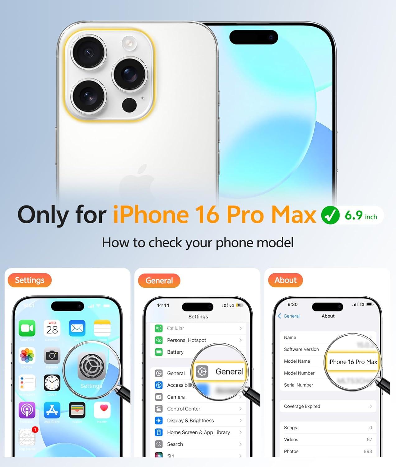 imageFNTCASE for iPhone 15 Pro Case Compatible with Magsafe Translucent Matte Magnetic Phone Cover Military Grade Drop Protection Shockproof Protective Cases BlackLight Blue
