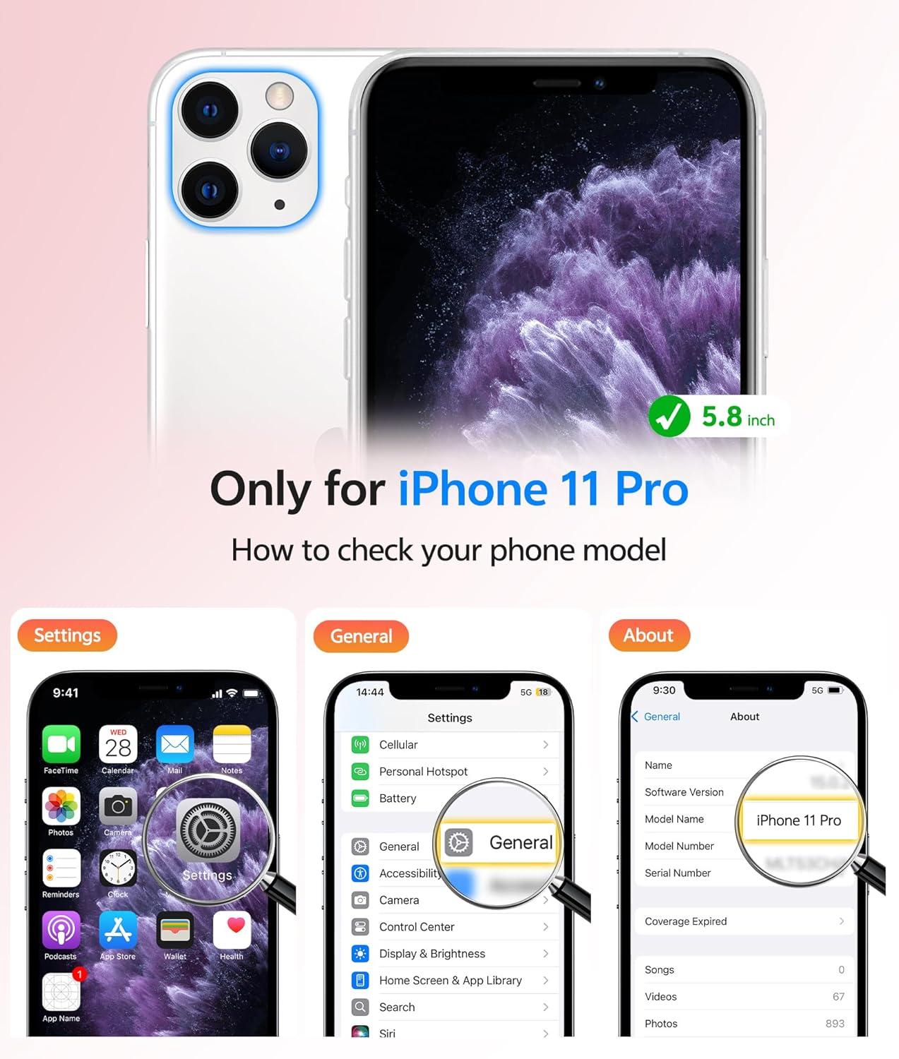 imageFNTCASE for iPhone 15 Pro Case Compatible with Magsafe Translucent Matte Magnetic Phone Cover Military Grade Drop Protection Shockproof Protective Cases BlackLight Purple