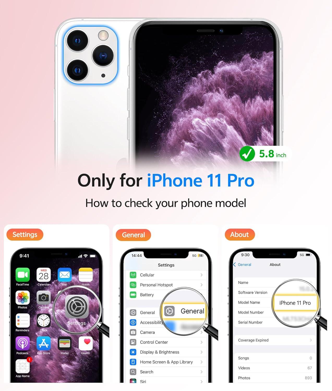 imageFNTCASE for iPhone 15 Pro Case Compatible with Magsafe Translucent Matte Magnetic Phone Cover Military Grade Drop Protection Shockproof Protective Cases BlackPink