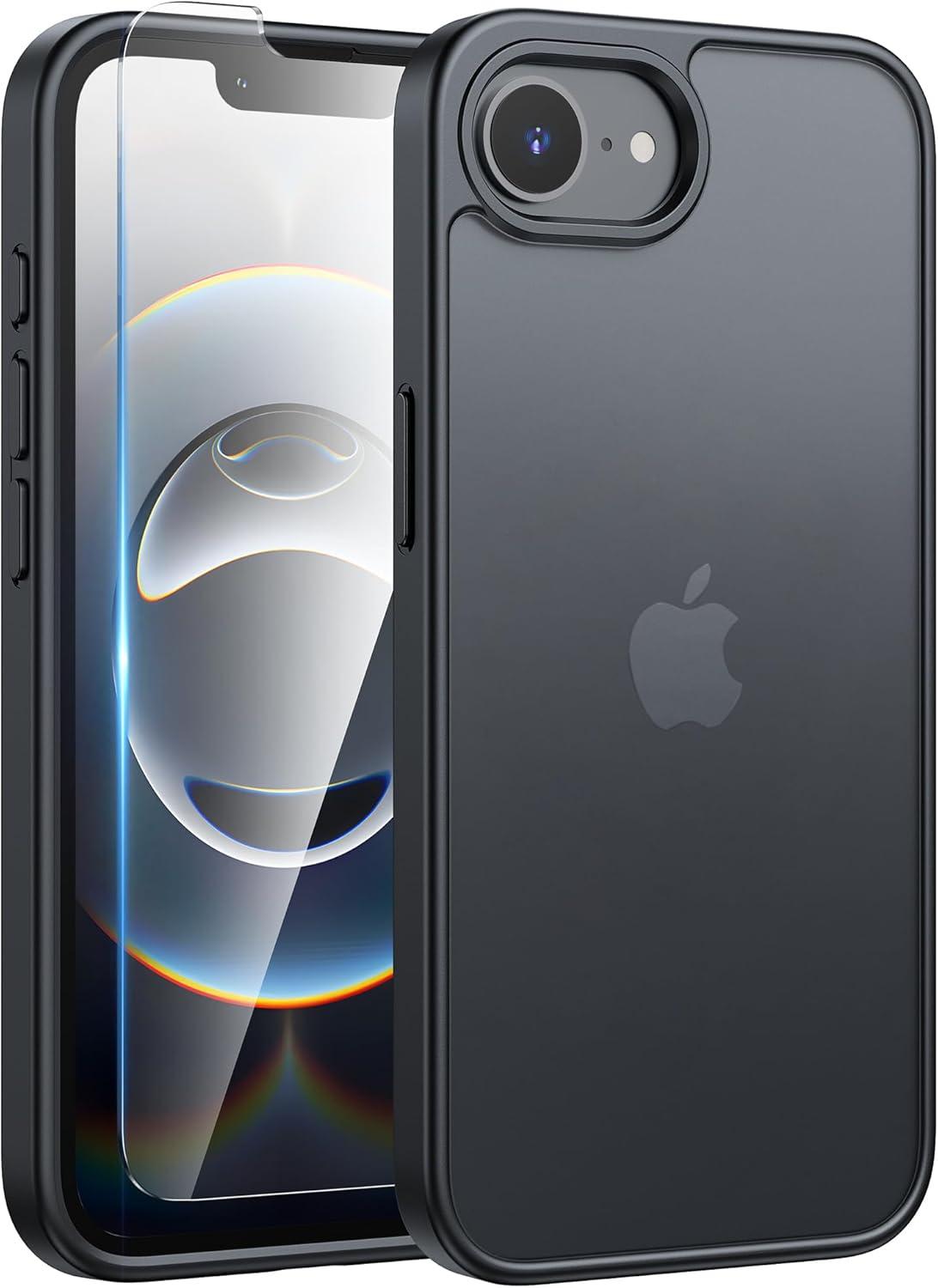 imageFNTCASE for iPhone 15 Pro Case Compatible with Magsafe Translucent Matte Magnetic Phone Cover Military Grade Drop Protection Shockproof Protective Cases BlackBlack Matte