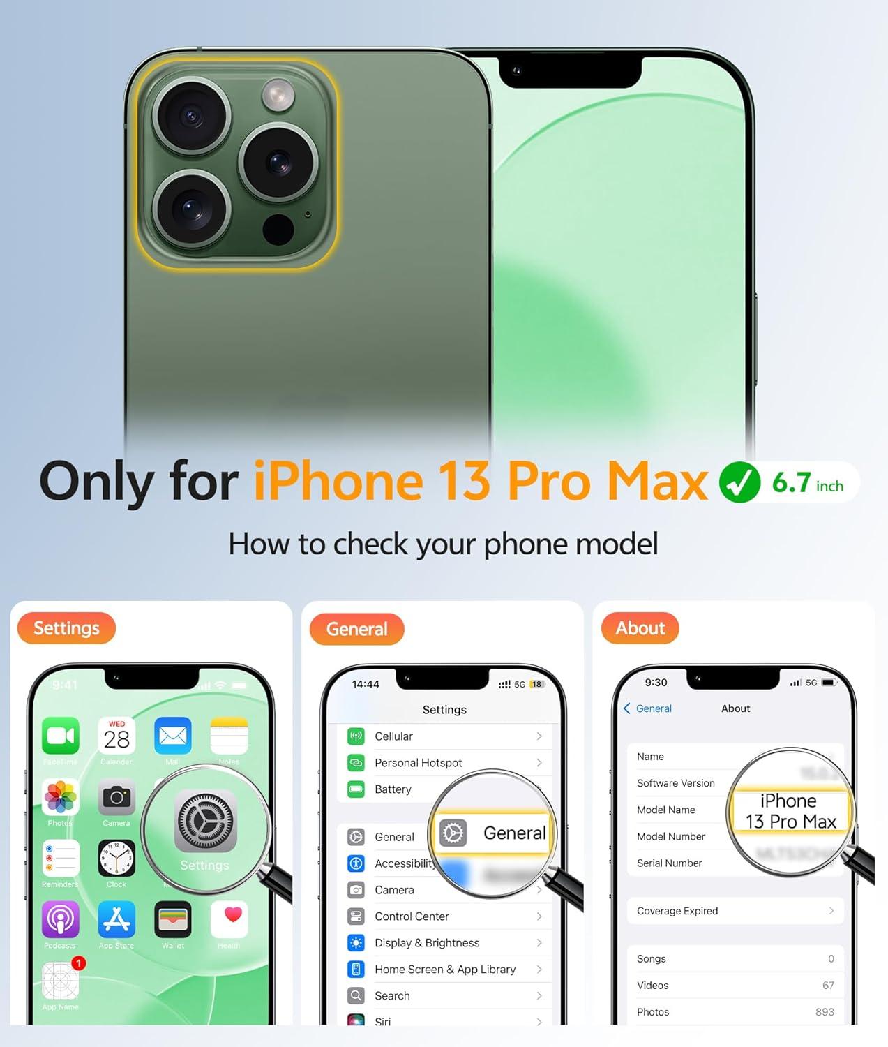 imageFNTCASE for iPhone 15 Pro Case Compatible with Magsafe Translucent Matte Magnetic Phone Cover Military Grade Drop Protection Shockproof Protective Cases BlackGreen