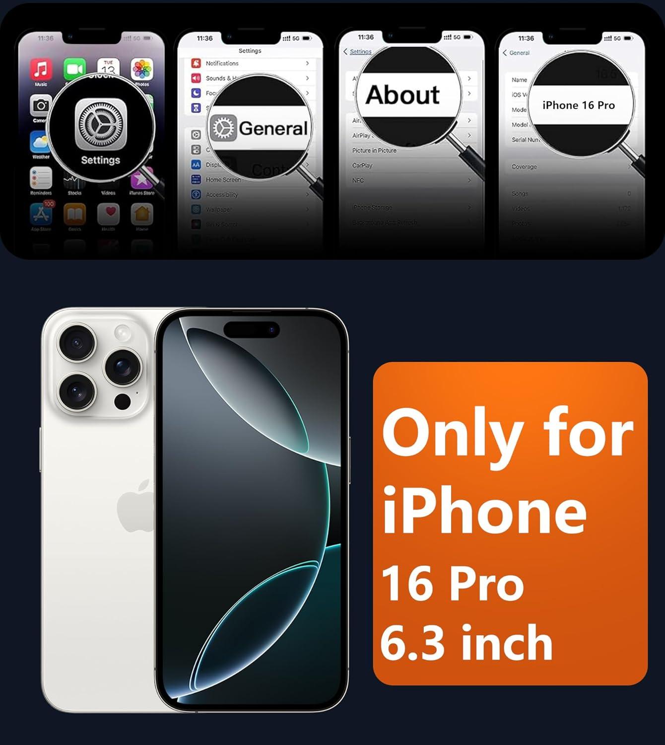 imageFNTCASE for iPhone 15 Pro Case Compatible with Magsafe Translucent Matte Magnetic Phone Cover Military Grade Drop Protection Shockproof Protective Cases BlackBlue