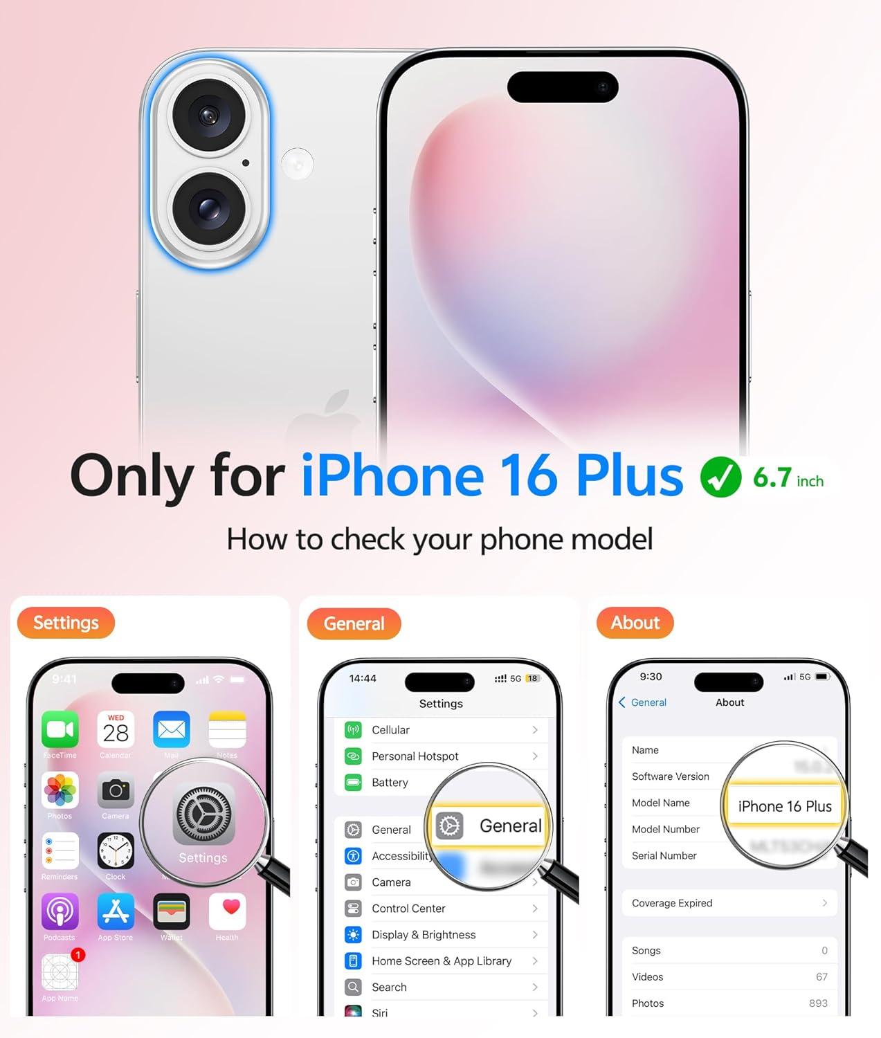 imageFNTCASE for iPhone 15 Pro Case Compatible with Magsafe Translucent Matte Magnetic Phone Cover Military Grade Drop Protection Shockproof Protective Cases BlackLight Pink