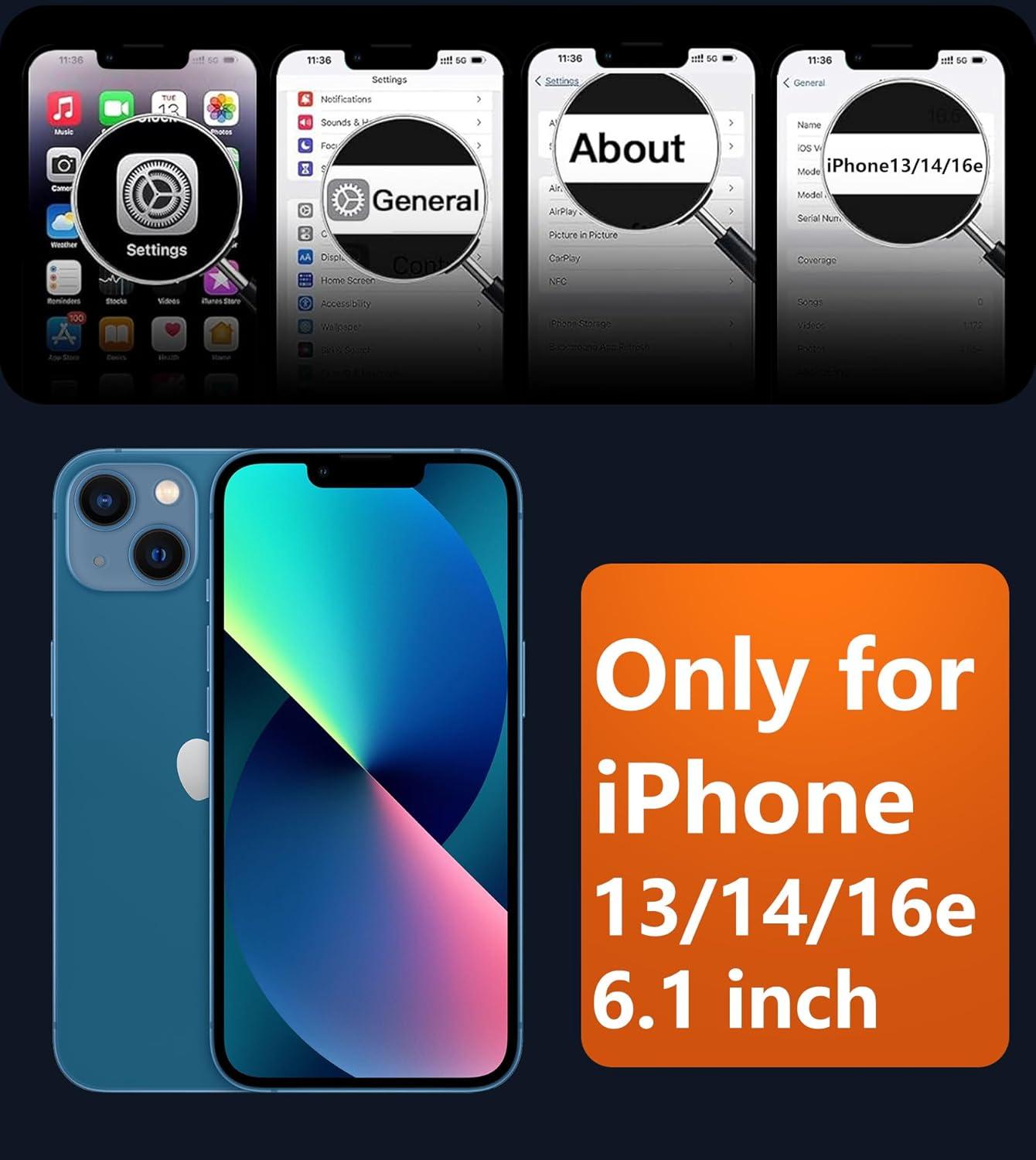 imageFNTCASE for iPhone 15 Pro Case Compatible with Magsafe Translucent Matte Magnetic Phone Cover Military Grade Drop Protection Shockproof Protective Cases BlackPurple