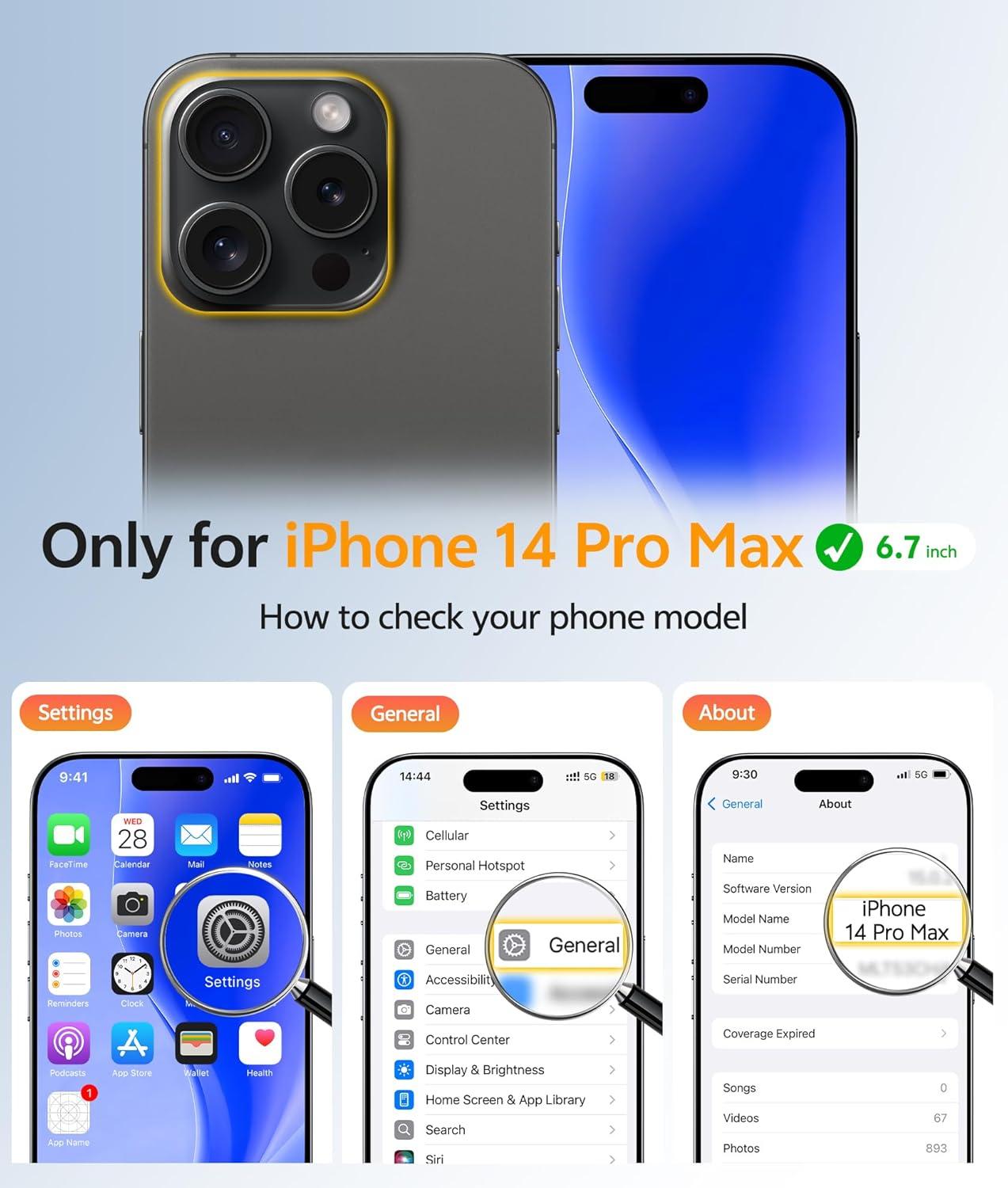imageFNTCASE for iPhone 15 Pro Case Compatible with Magsafe Translucent Matte Magnetic Phone Cover Military Grade Drop Protection Shockproof Protective Cases BlackBlack