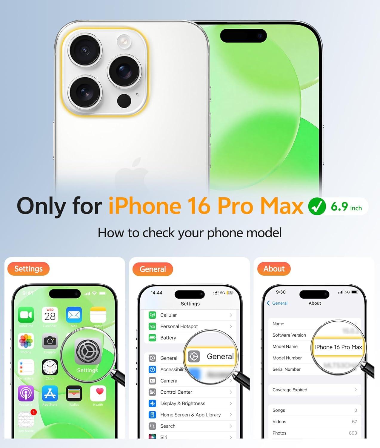 imageFNTCASE for iPhone 15 Pro Case Compatible with Magsafe Translucent Matte Magnetic Phone Cover Military Grade Drop Protection Shockproof Protective Cases BlackGreen