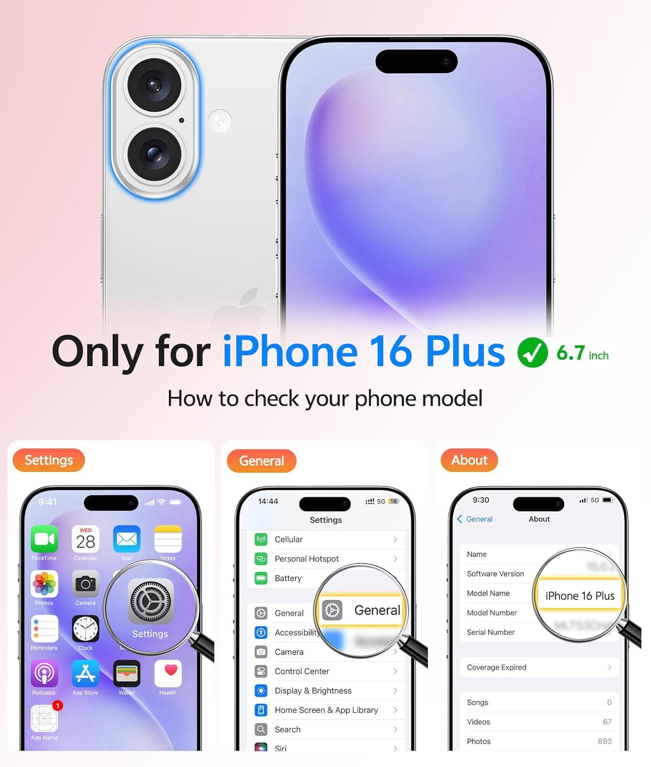 imageFNTCASE for iPhone 15 Pro Case Compatible with Magsafe Translucent Matte Magnetic Phone Cover Military Grade Drop Protection Shockproof Protective Cases BlackLight Purple