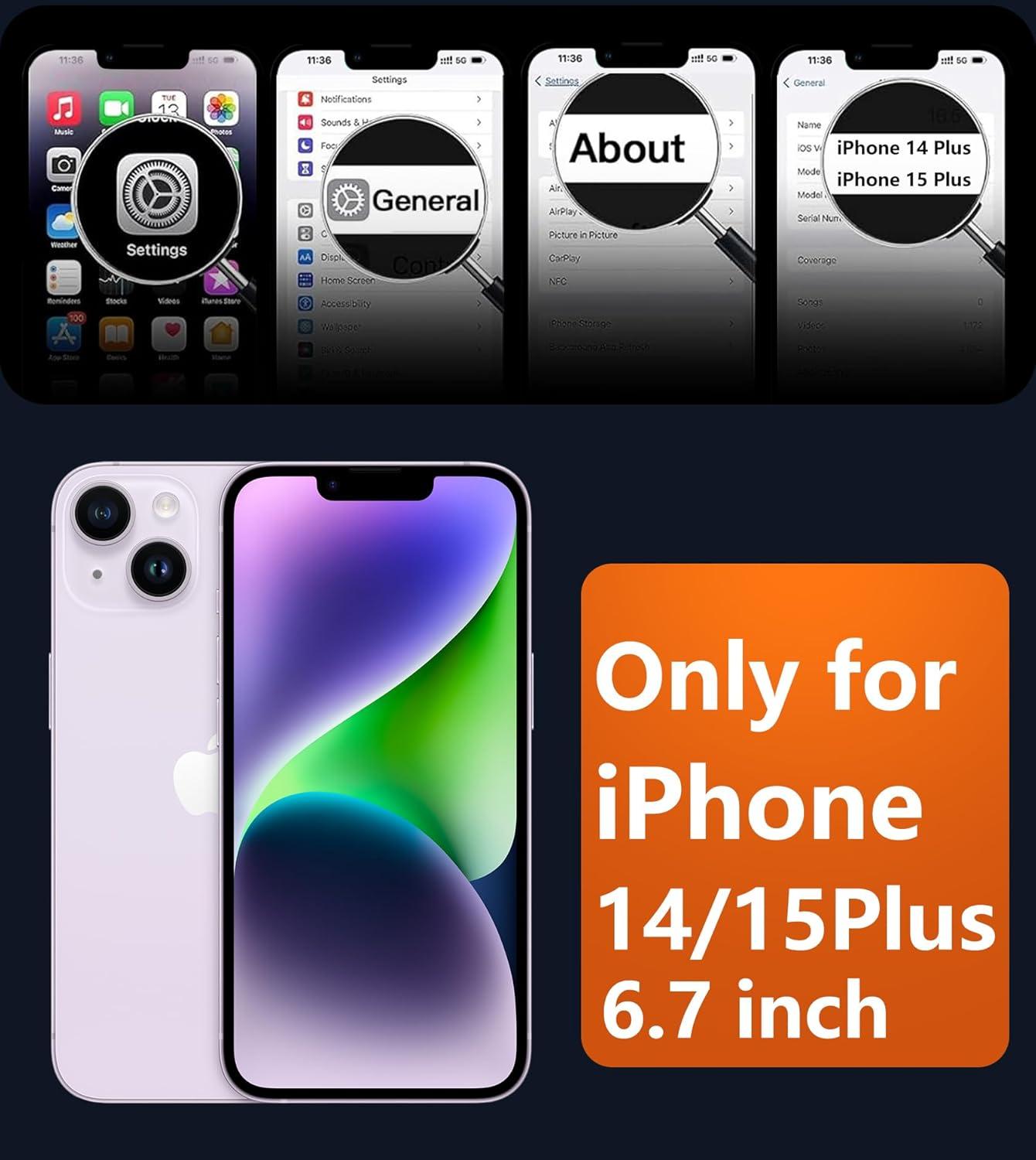 imageFNTCASE for iPhone 15 Pro Case Compatible with Magsafe Translucent Matte Magnetic Phone Cover Military Grade Drop Protection Shockproof Protective Cases BlackBlack