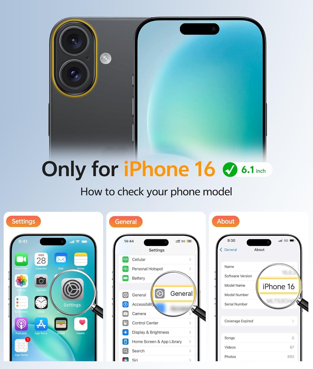 imageFNTCASE for iPhone 15 Pro Case Compatible with Magsafe Translucent Matte Magnetic Phone Cover Military Grade Drop Protection Shockproof Protective Cases BlackBlue