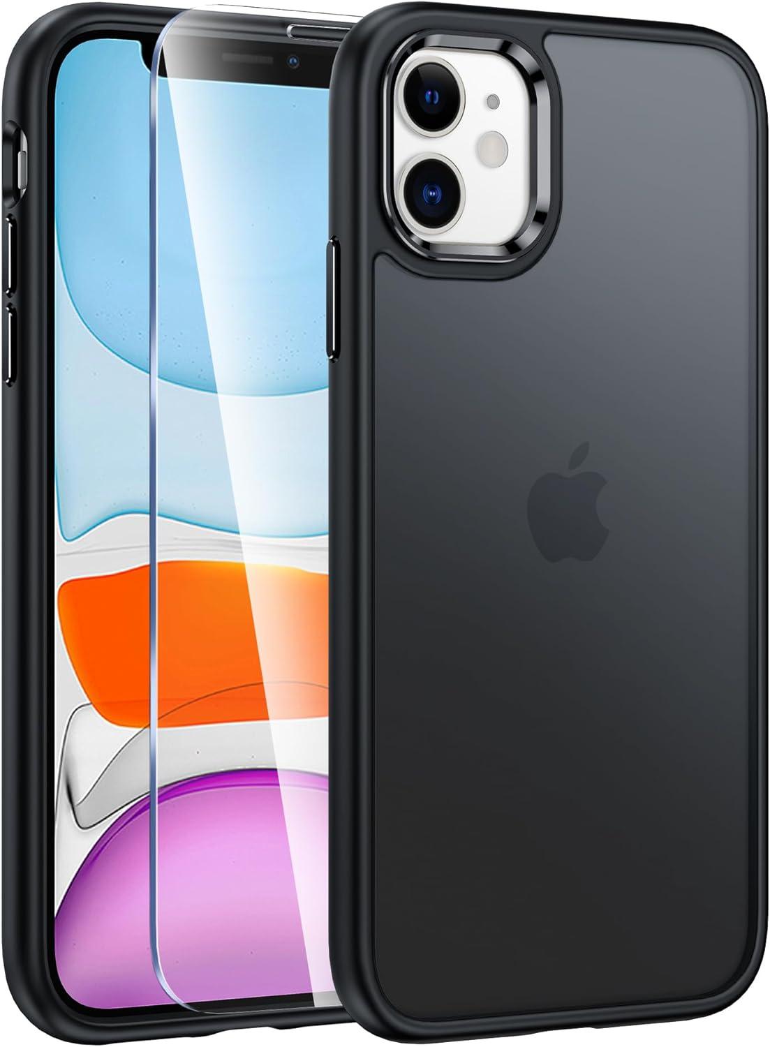 imageFNTCASE for iPhone 15 Pro Case Compatible with Magsafe Translucent Matte Magnetic Phone Cover Military Grade Drop Protection Shockproof Protective Cases BlackBlack Matte