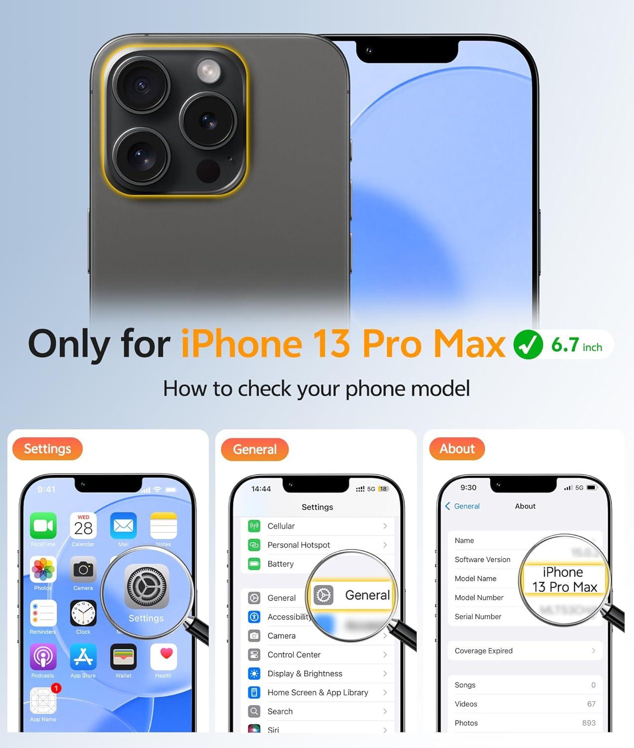 imageFNTCASE for iPhone 15 Pro Case Compatible with Magsafe Translucent Matte Magnetic Phone Cover Military Grade Drop Protection Shockproof Protective Cases BlackBlue
