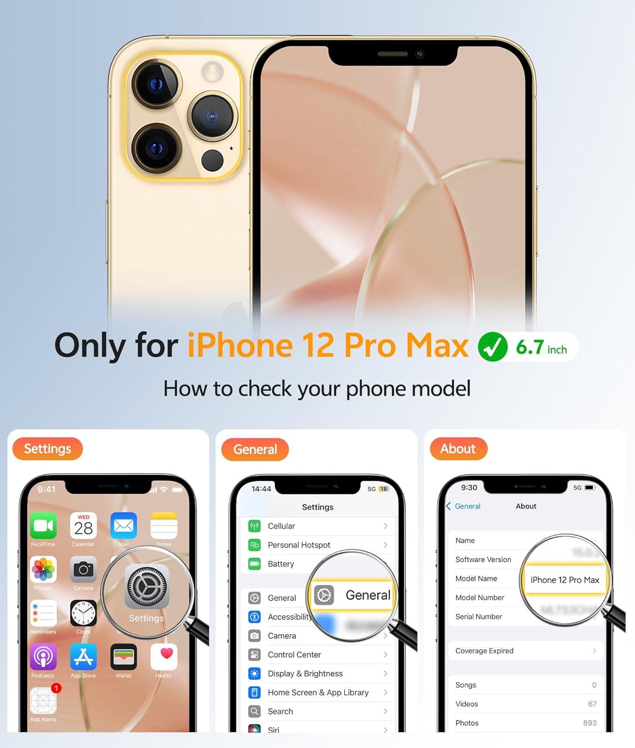 imageFNTCASE for iPhone 15 Pro Case Compatible with Magsafe Translucent Matte Magnetic Phone Cover Military Grade Drop Protection Shockproof Protective Cases BlackDesert Gold