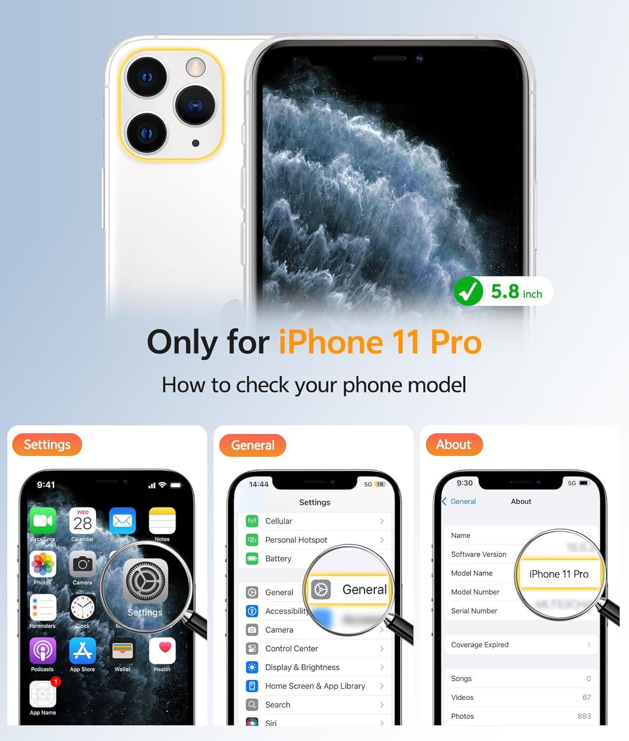 imageFNTCASE for iPhone 15 Pro Case Compatible with Magsafe Translucent Matte Magnetic Phone Cover Military Grade Drop Protection Shockproof Protective Cases BlackLight Blue