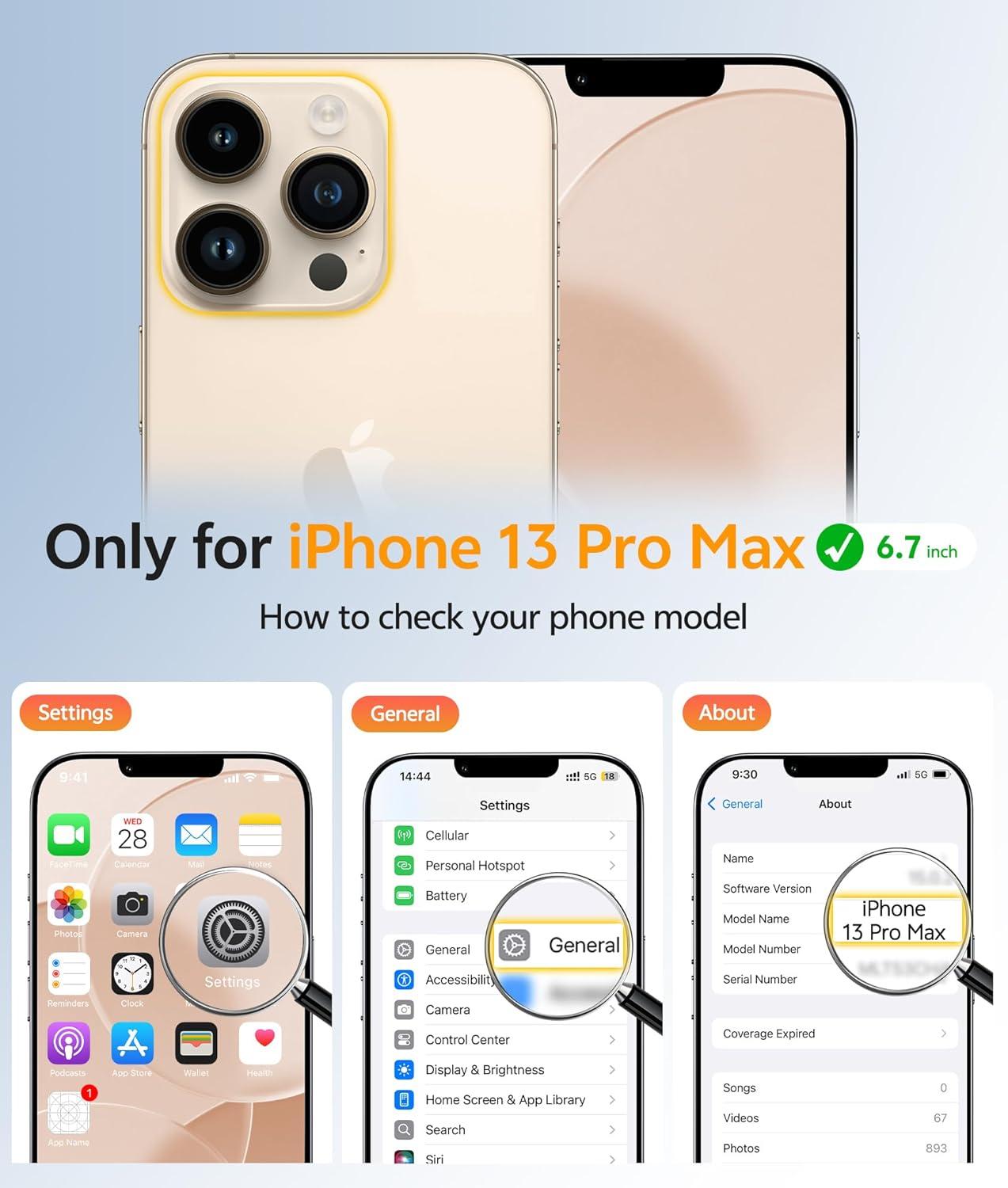 imageFNTCASE for iPhone 15 Pro Case Compatible with Magsafe Translucent Matte Magnetic Phone Cover Military Grade Drop Protection Shockproof Protective Cases BlackDesert Gold
