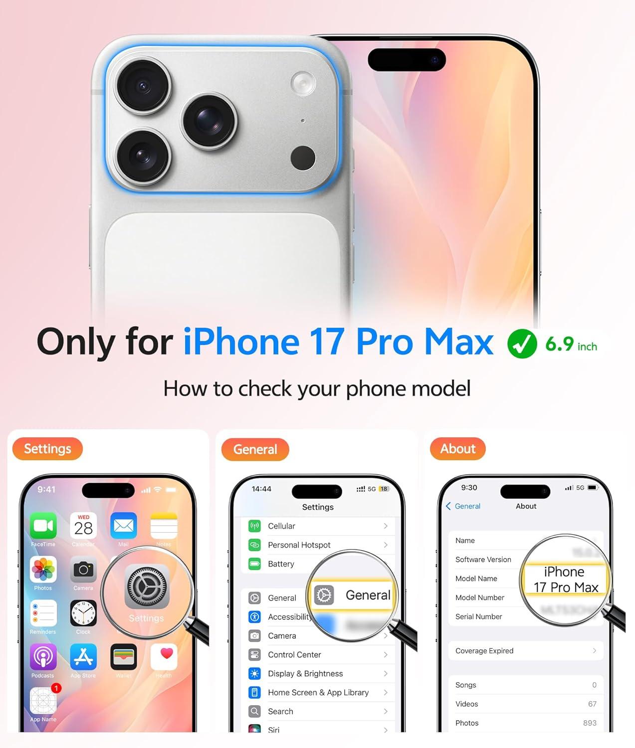 imageFNTCASE for iPhone 15 Pro Case Compatible with Magsafe Translucent Matte Magnetic Phone Cover Military Grade Drop Protection Shockproof Protective Cases BlackLight Pink