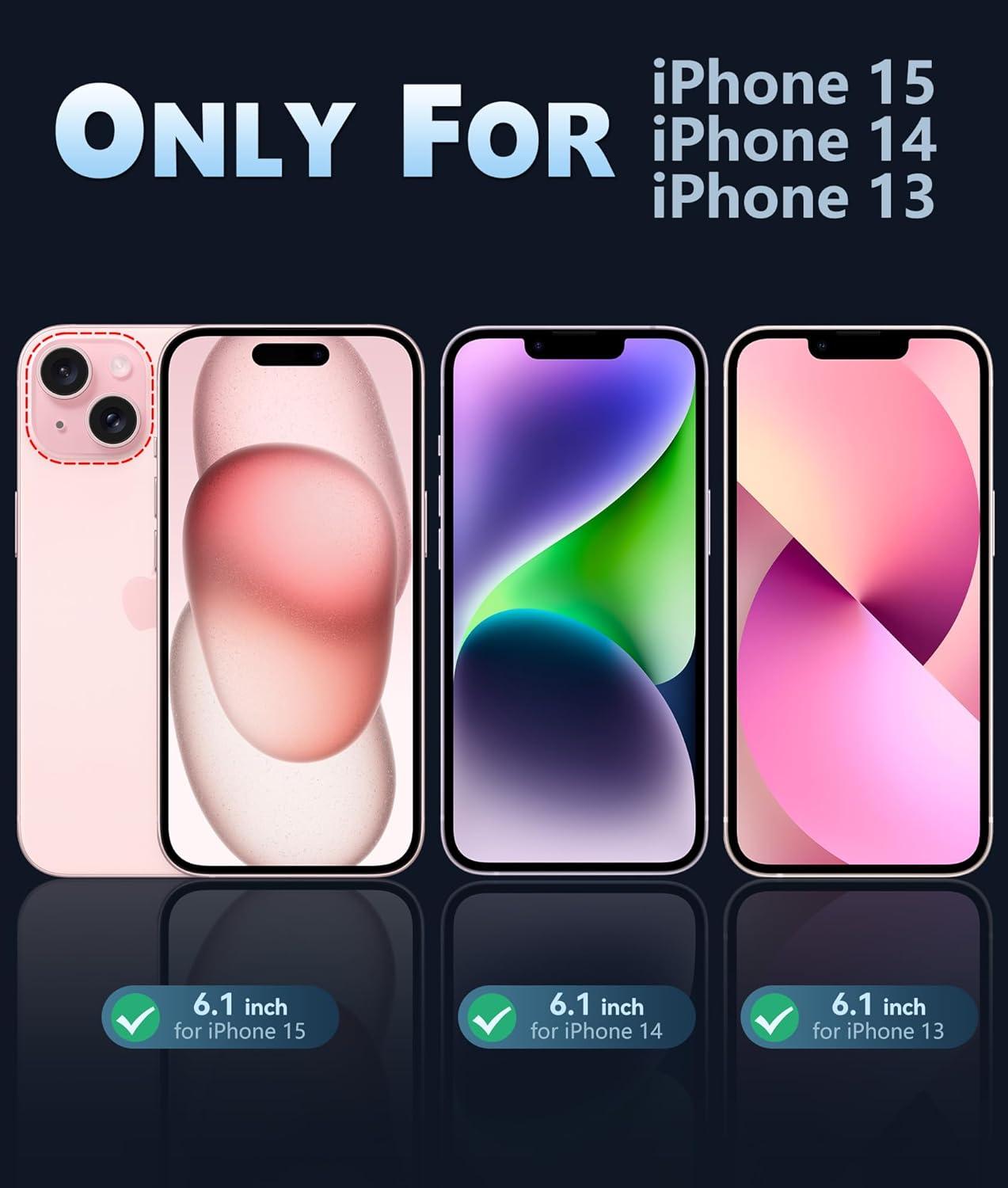 imageFNTCASE for iPhone 15 Pro Case Compatible with Magsafe Translucent Matte Magnetic Phone Cover Military Grade Drop Protection Shockproof Protective Cases BlackOrange