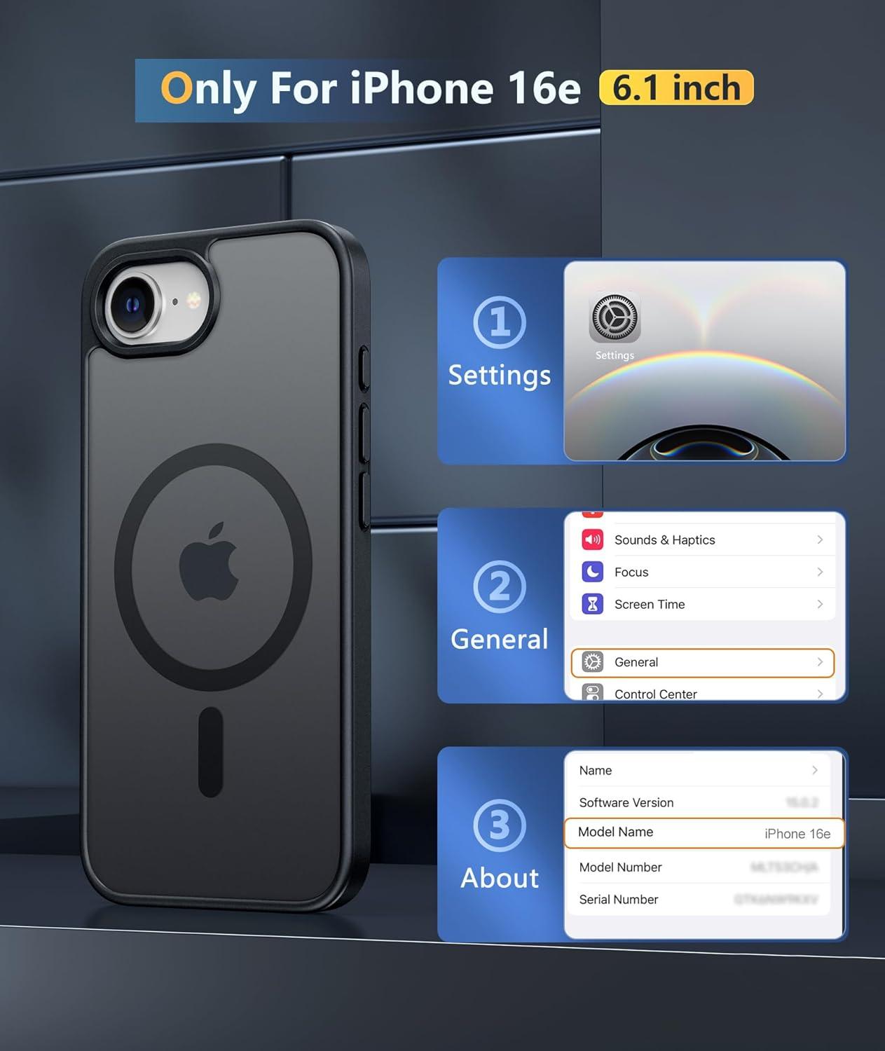 imageFNTCASE for iPhone 15 Pro Case Compatible with Magsafe Translucent Matte Magnetic Phone Cover Military Grade Drop Protection Shockproof Protective Cases BlackBlack