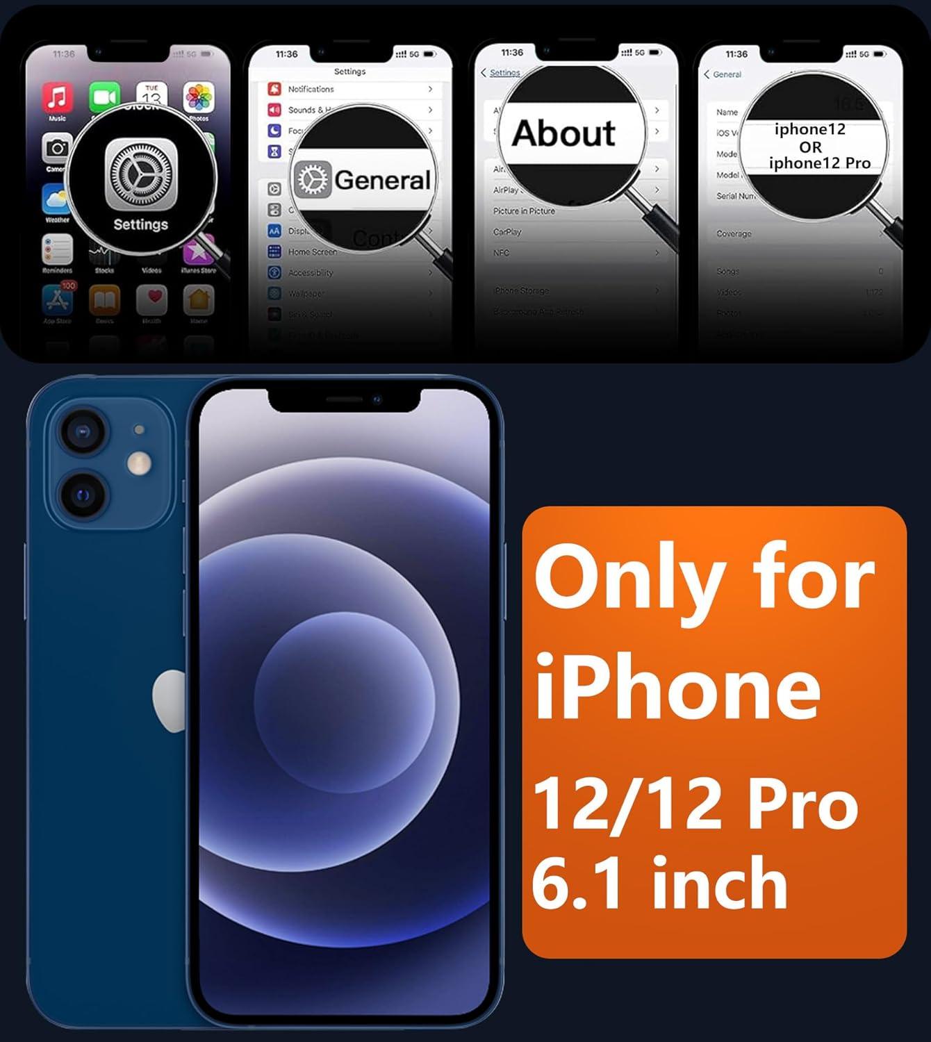 imageFNTCASE for iPhone 15 Pro Case Compatible with Magsafe Translucent Matte Magnetic Phone Cover Military Grade Drop Protection Shockproof Protective Cases BlackBlue