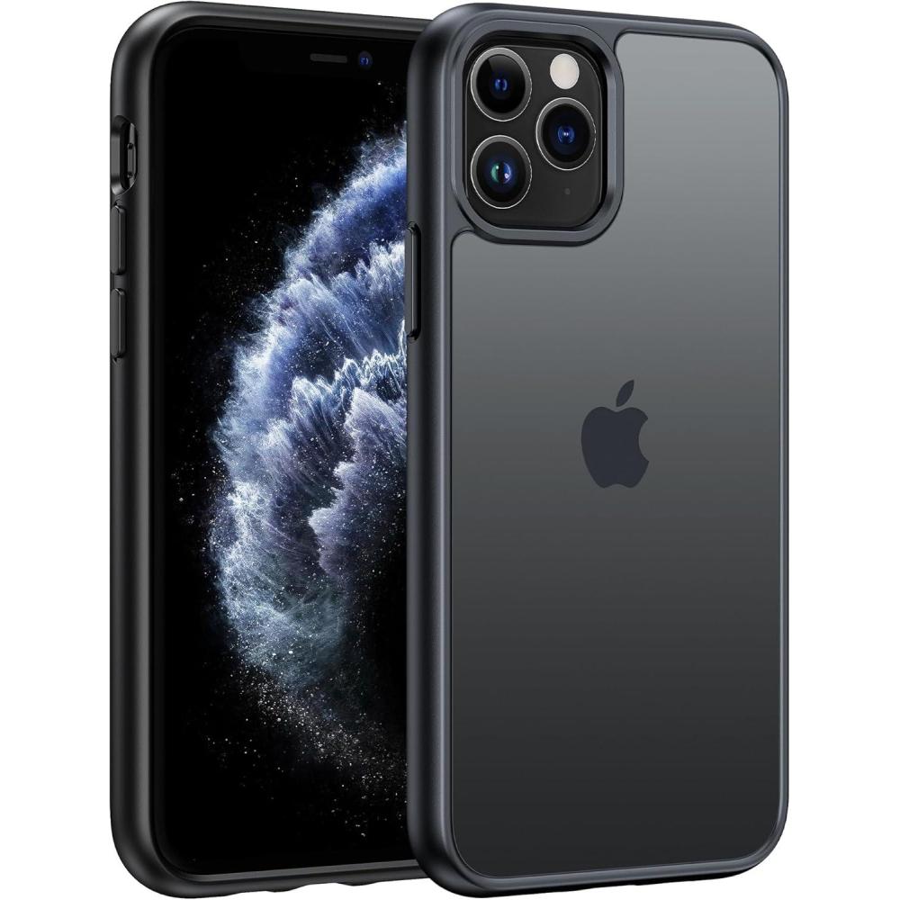 imageFNTCASE for iPhone 15 Pro Case Compatible with Magsafe Translucent Matte Magnetic Phone Cover Military Grade Drop Protection Shockproof Protective Cases BlackBlack Matte