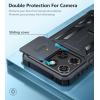 FNTCASE for Motorola Moto-G Stylus-5G-2025 Case: Military Grade Dropproof Cell Phone Cover with Kickstand & Slide | Heavy Duty Rugged Phonecase Bumper Textured Protector(Blue)(Black)