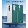 FNTCASE for Samsung Galaxy S26 Plus Case: Military Grade Drop Protection, 14ft Drop Tested, Screen Protector Included, Anti-Slip Anti-Fingerprint Dual Layer Shockproof Phone Case Cover (Green)