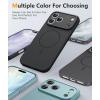 FNTCASE for iPhone 15 Pro Case: [Compatible with Magsafe] Translucent Matte Magnetic Phone Cover – Military Grade Drop Protection Shockproof Protective Cases – Black(Full Black)