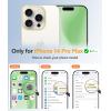 FNTCASE for iPhone 15 Pro Case: [Compatible with Magsafe] Translucent Matte Magnetic Phone Cover – Military Grade Drop Protection Shockproof Protective Cases – Black(Light Moss)