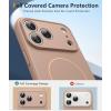 FNTCASE for iPhone 15 Pro Case: [Compatible with Magsafe] Translucent Matte Magnetic Phone Cover – Military Grade Drop Protection Shockproof Protective Cases – Black(Full Gold)