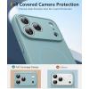 FNTCASE for iPhone 15 Pro Case: [Compatible with Magsafe] Translucent Matte Magnetic Phone Cover – Military Grade Drop Protection Shockproof Protective Cases – Black(Full Blue)