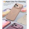 FNTCASE for iPhone 15 Pro Case: [Compatible with Magsafe] Translucent Matte Magnetic Phone Cover – Military Grade Drop Protection Shockproof Protective Cases – Black(Full Gold)