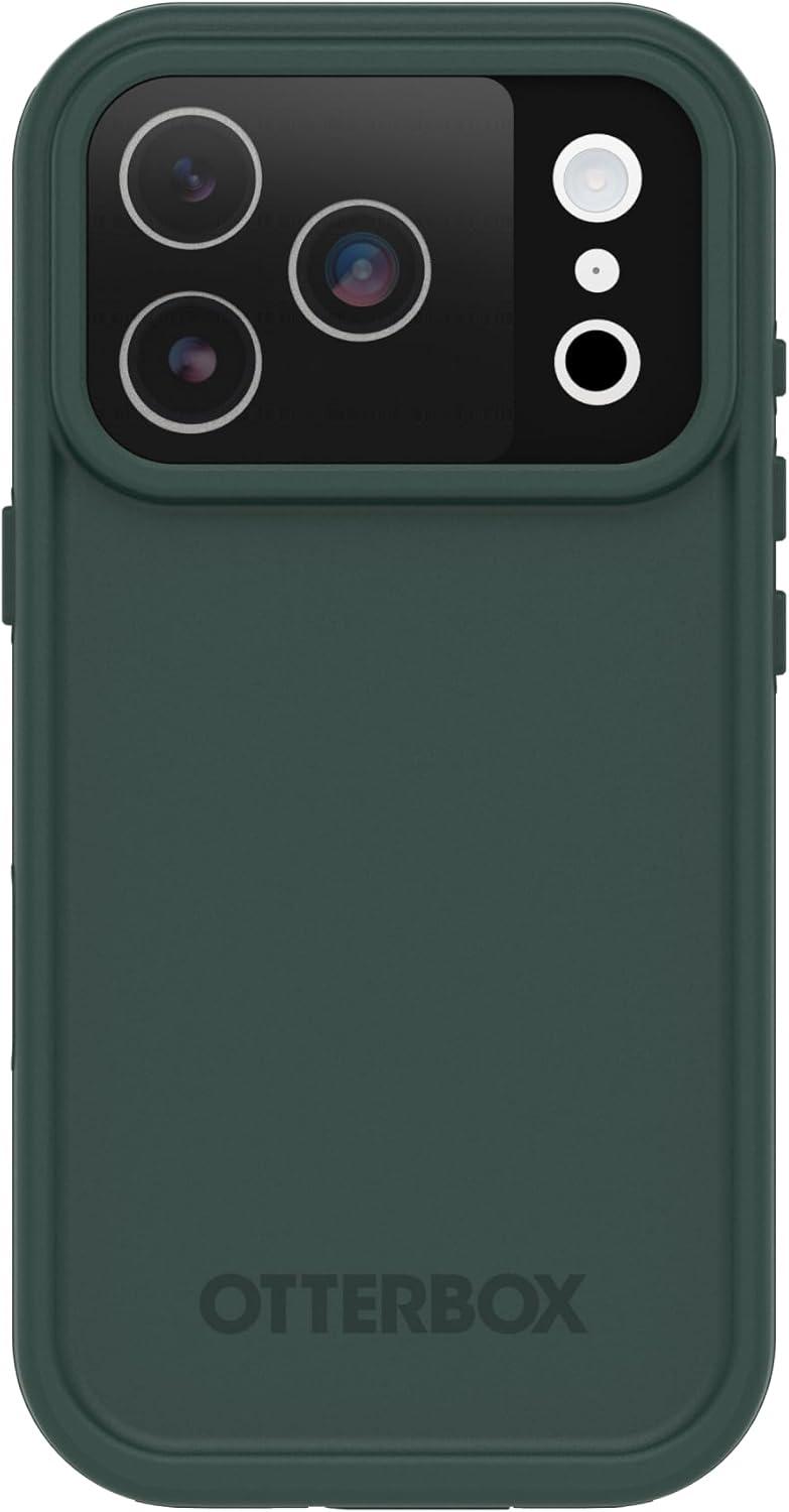 imageOtterBox iPhone 17 Pro FRSeries Waterproof Case Submerge Green Waterproof iPhone Case up to 2 Meters IP68 Phone Case for SwimmingSnorkelingGreen