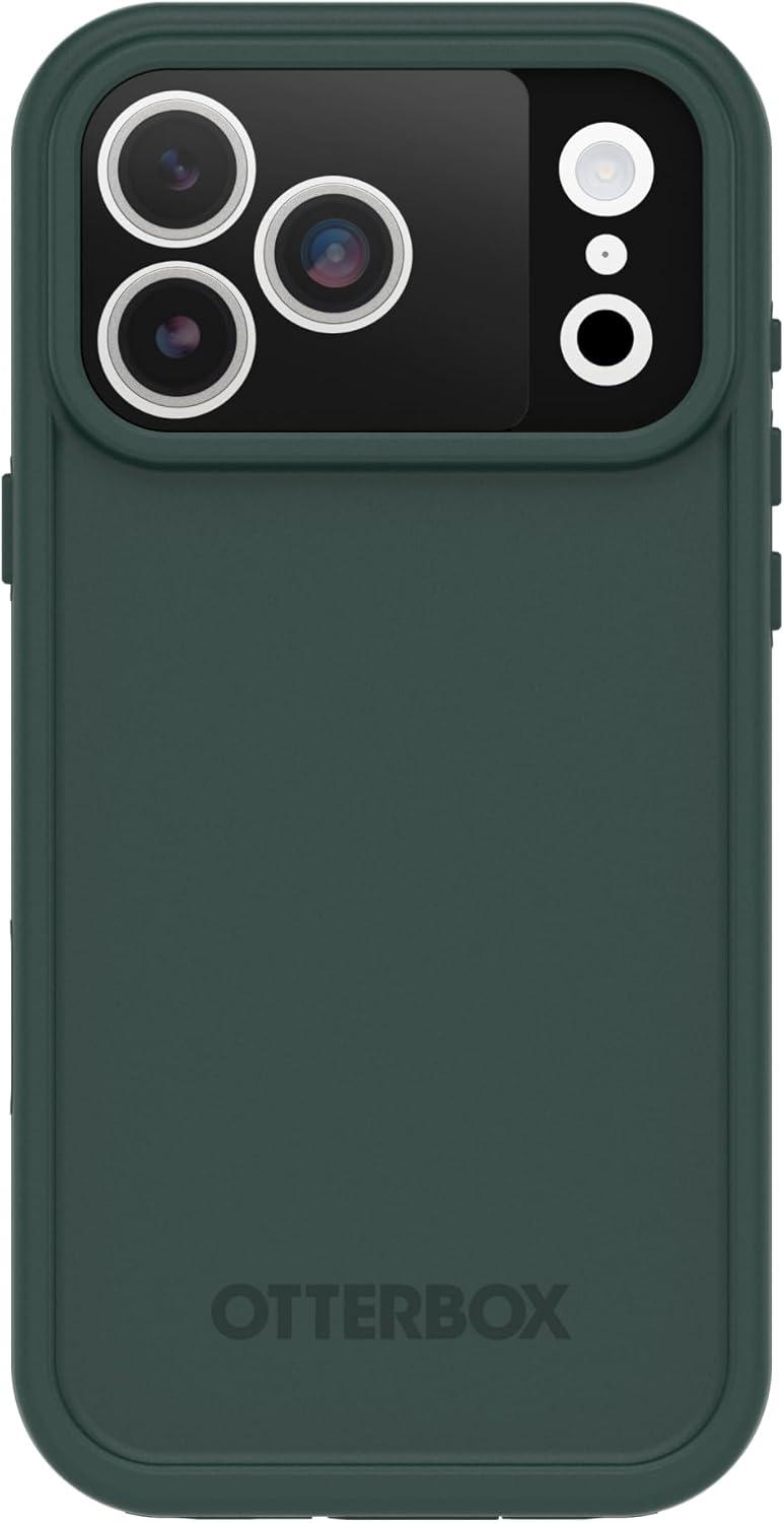 imageOtterBox iPhone 17 Pro FRSeries Waterproof Case Submerge Green Waterproof iPhone Case up to 2 Meters IP68 Phone Case for SwimmingSnorkelingGreen