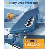 FNTCASE for Samsung Galaxy S26 Plus Case: Military Grade Drop Protection, 14ft Drop Tested, Screen Protector Included, Anti-Slip Anti-Fingerprint Dual Layer Shockproof Phone Case Cover (Blue)